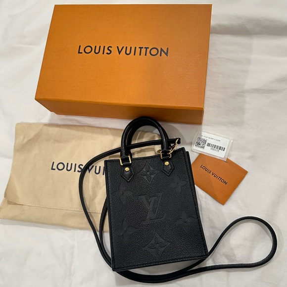 Louis Vuitton Petit Sac Plat Empreinte Black Leather - Picture 3 of 13